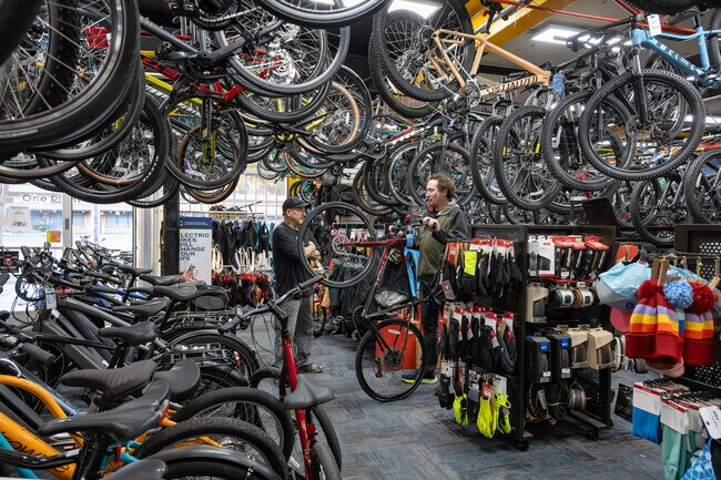 Hilltop Green locals can get their bike tuned or buy new at the Pedaler Bike Shop.