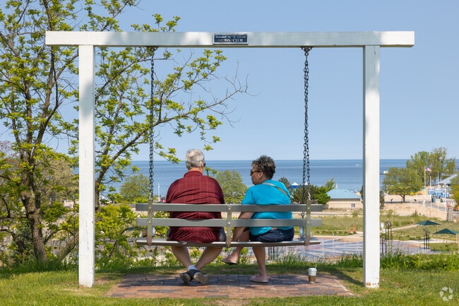 Lake Bluff Park near Vineland provides some of the best views of Lake Michigan.