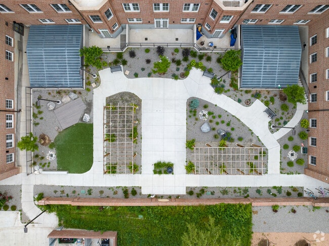 Southwest Early College Charter School has a garden for students to enjoy.