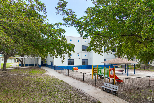 The playground at Bennett Elementary School in Ft Lauderdale, FL.