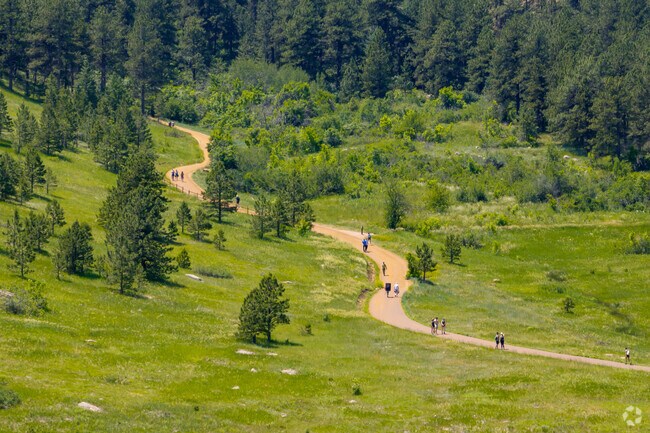 Walk through the Boulder Open Space at the base of the famous Flatirons.