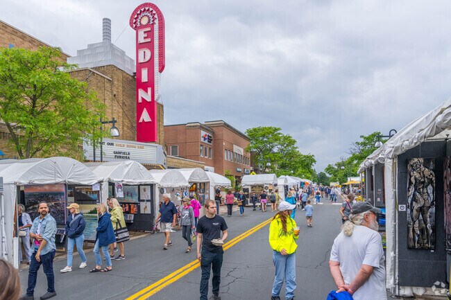 The Edina Art Fair takes place at the intersection of 50th and France in Edina.