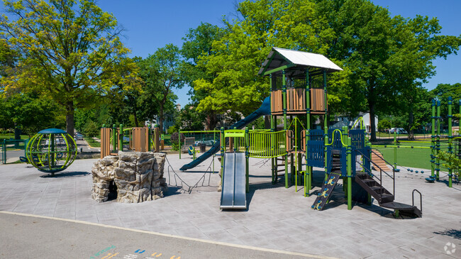 Students at Bexley Middle School can enjoy the colorful playground.