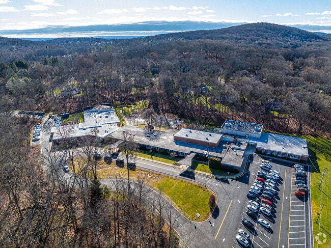 Rockaway Valley Elementary School is nestled in a quiet forested area.