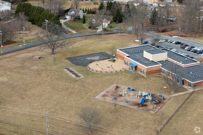 Hickory Elementary School has several playgrounds.