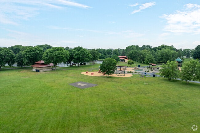 A large shelter and nearby playground make Central Park ideal for gatherings.
