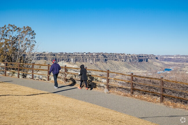 The Canyon Rim Trail in Twin Falls is a local favorite for walking and biking with breathtaking views of the Snalke River.