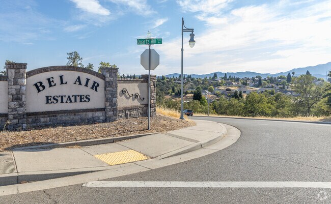 Bel Air Estates has beautiful homes with hillside views.