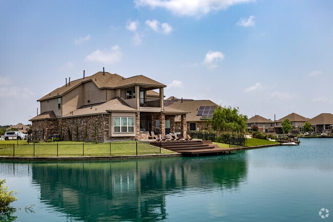Legends Ranch features lakefront homes with private docks and scenic views.