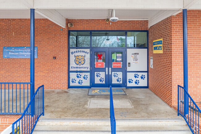 Bessemer Elementary School front door.