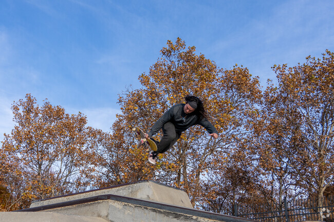 Skating action thrives at Las Animas Veterans Park in Gilroy.