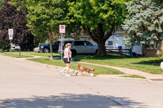 St Bernadette Parish residents enjoy strolling the quiet residential streets with their pets.