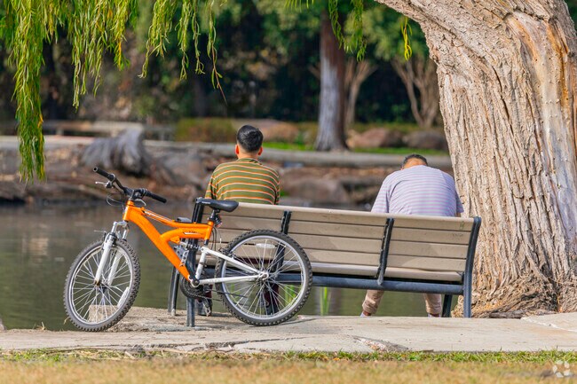 Take a break from biking at Buchanan Park near Meadowbrook.