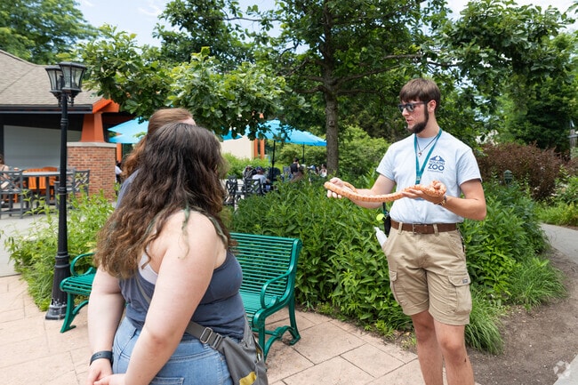 Animal demonstrations are a great way to get close to the animals at the Toledo Zoo in Beverly.