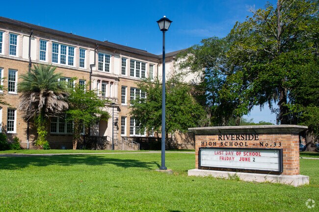 Riverside High School serves students in grades 9-12.