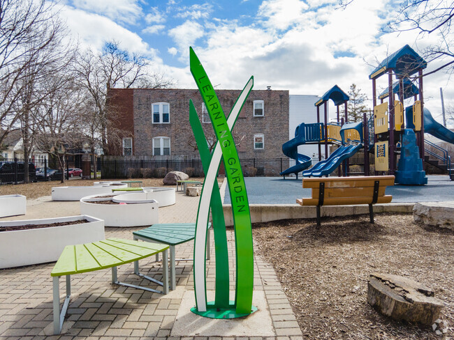 Bateman Elementary School has an outdoor learning garden where students can learn.