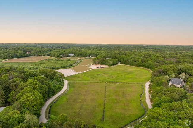 Cranberry bogs have been carved out of the thick forests around Marstons Mills.