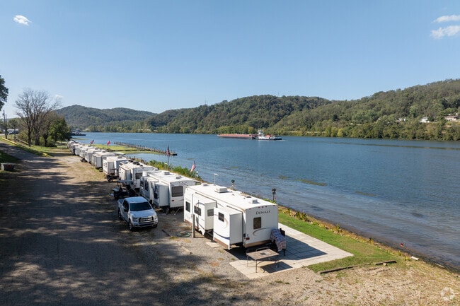 Sitting near Newell, the Ohio River offers fishing spots and camping sites.