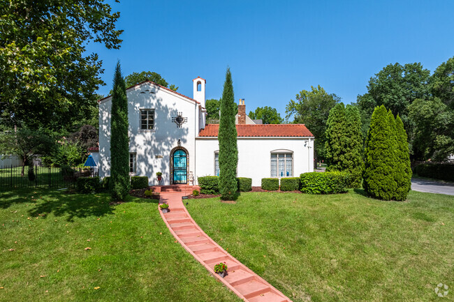 Unique homes sit atop hillsides in the Westboro neighborhood.