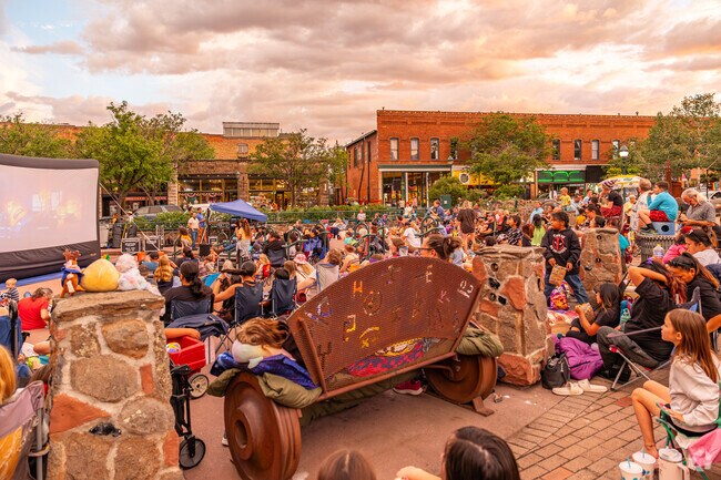Come early to get the best seating at Movies on the Square in Downtown Flagstaff.