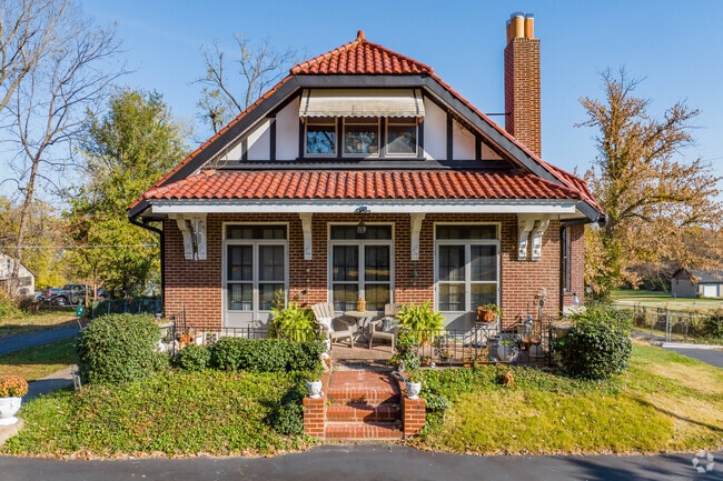 Some homes in Bellefontaine feature a more ornate design.