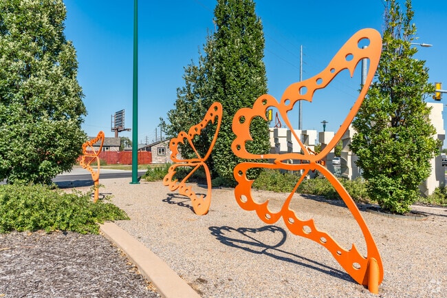 The Flutterby by Joshua Wiener is an art piece in City Center created in 2015.