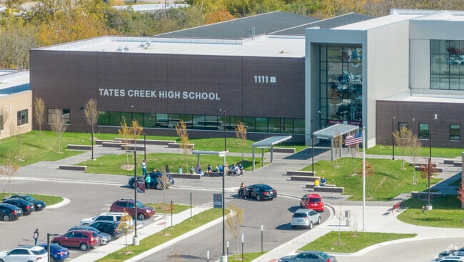Tates Creek High School has a modern design.