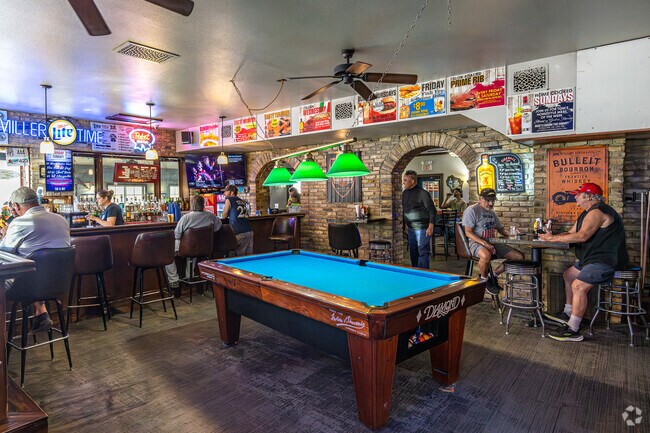 Sportsman's Pub is a popular, local spot right on Wind Lake.