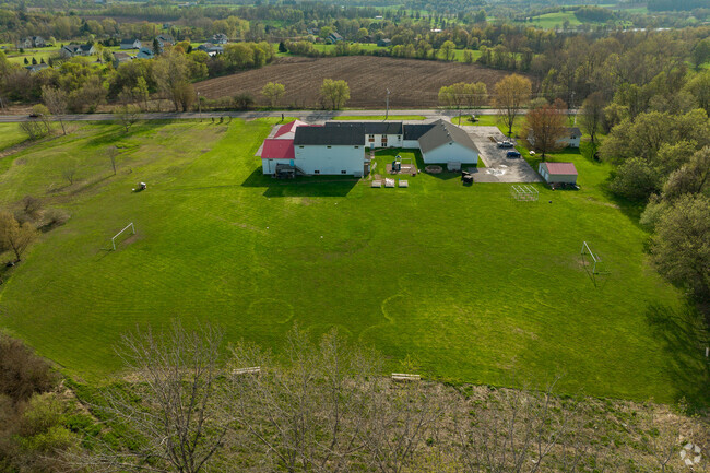 Baldwinsville Christian Academy has a large green space out back for students.