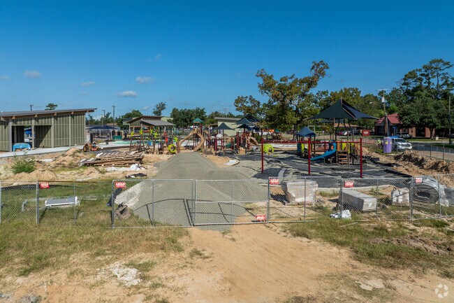 A large renovation is currently being performed on Center Circle Park in Beverly Hills.