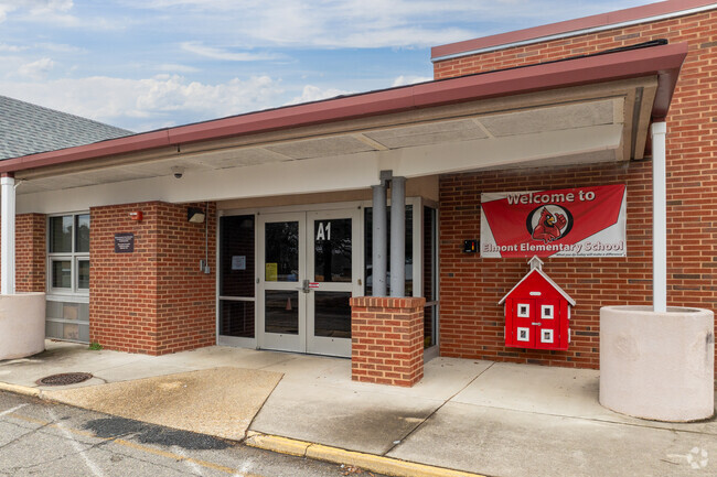Entrance to Elmont Elementary School.