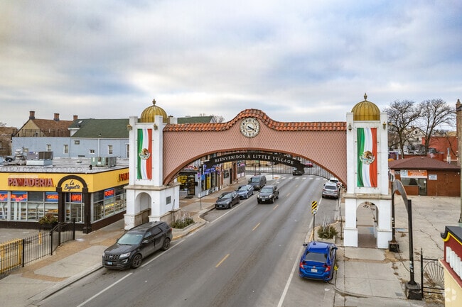 Downtown Little Village has a variety of shops and restaurants.