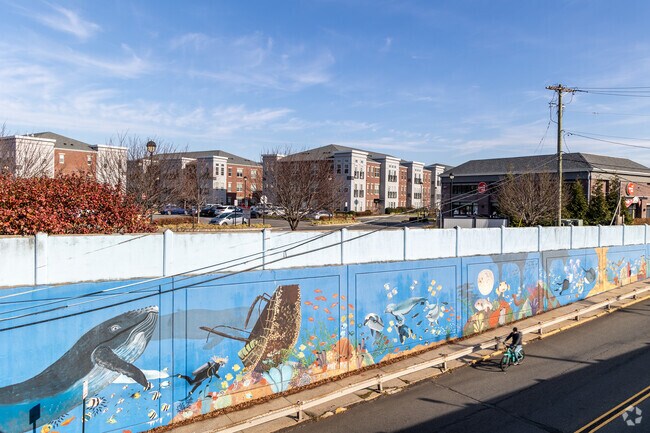 The vibrant mural on the streets of Avenel adds a touch of artistic beauty to the community.