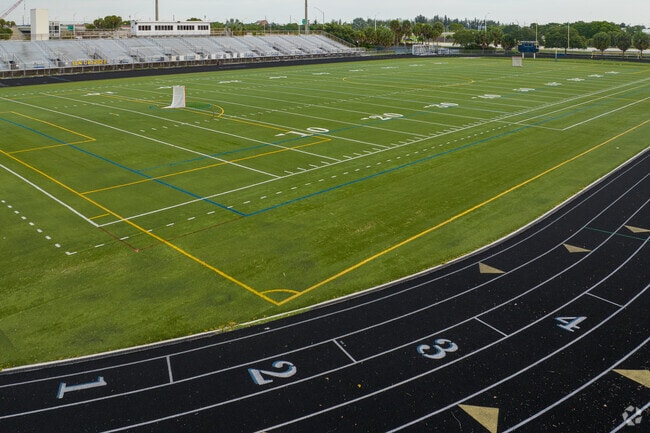 Boca Raton Community High School football field.
