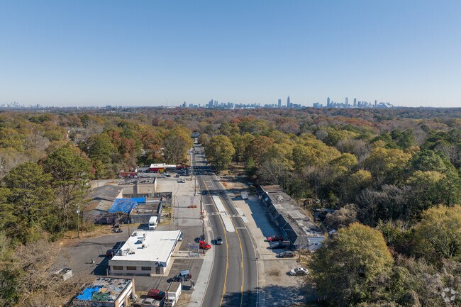 Donald Lee Hollowell runs through Center Hill with a variety of retail and dining options.