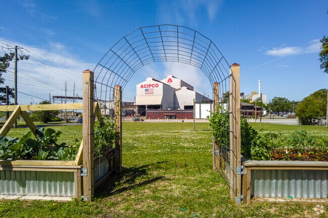 Acipco-Finley's community garden is located just across from the American Cast Iron Pipe Company.
