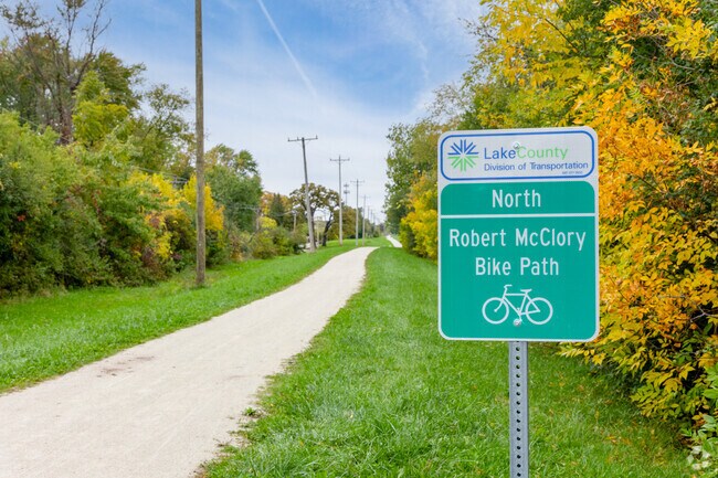 The Robert McClory Bike Path runs through Zion going north to south for 25 miles.