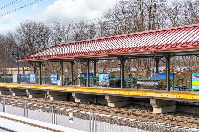 Exton residents enjoy convenient access to a neighborhood SEPTA station.