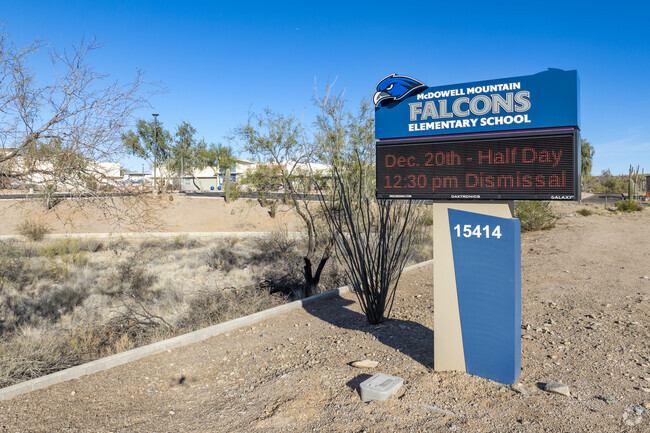 McDowell Mountain Elementary School in Fountain Hills teaches K - 3rd grades.