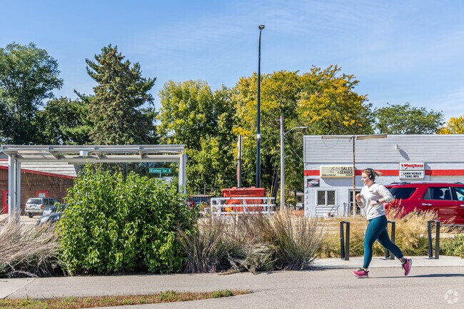 You can find many residents of Lowertown walking or jogging throughout the town.