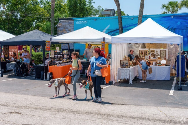 Milk Mart is a quarterly art and food festival in the Milk District, featuring over 300 local vendors and creatives.