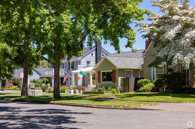Well maintained and colorful houses make Broadway the sought after neighborhood it is.