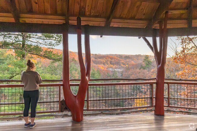Enjoy the beauty of nature at Nay Aug Park, just east of Hilldale, PA.