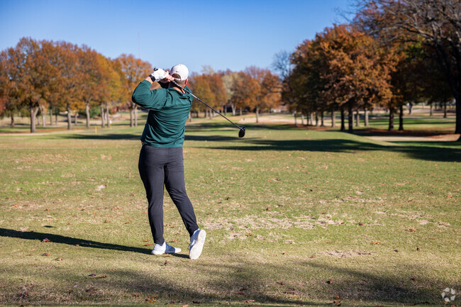 Practice your golf swing at Twin Hills Golf & Country Club just outside Arbor Hills.