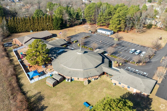 An aerial view of Atlee Christian Academy.