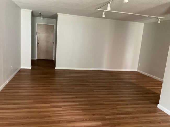 Front door and dining area
