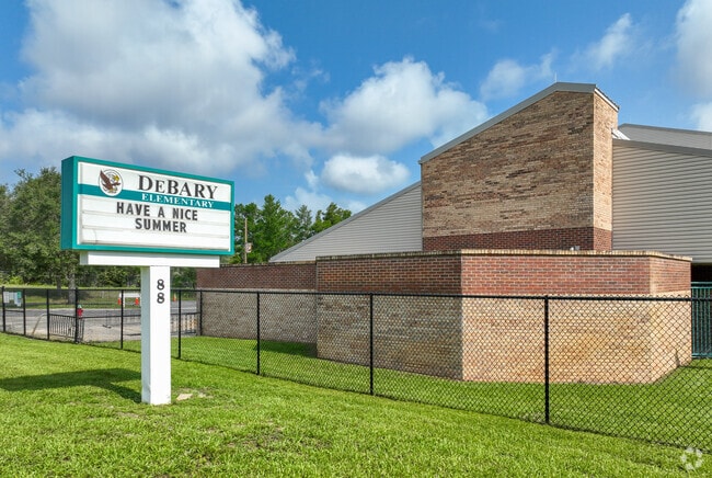 Debary Elementary School is located on Highbanks Road near Glen Abbey.