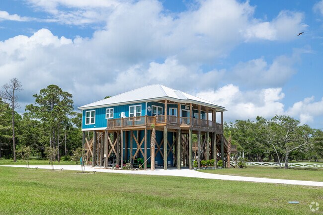 Homes closer to the water in Bayou La Batre will be raised to protect them from storm surge.