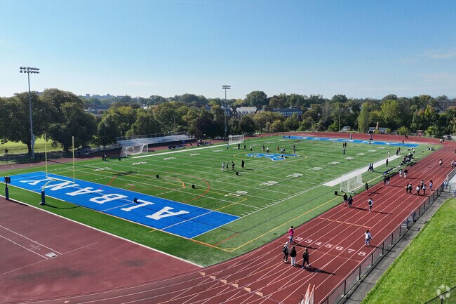 Albany High School covers most of the neighborhoods in Albany and has a B on Niche.