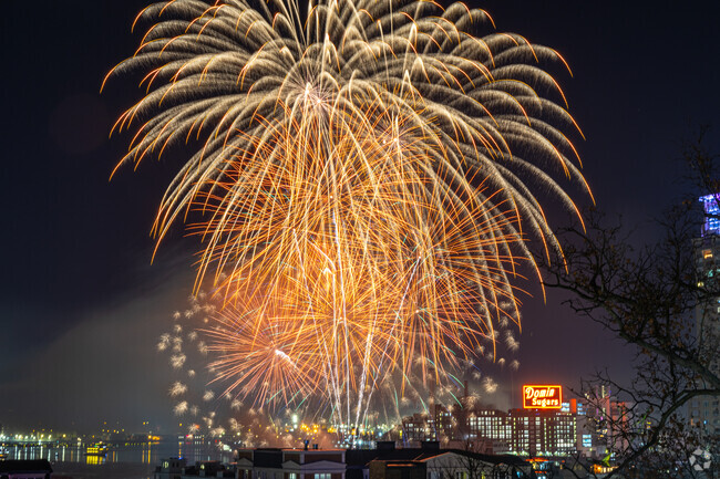 Celebrate the start of the new year with scenic views and fireworks at the Inner Harbor.